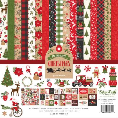 Echo Park My Favorite Christmas Designpapier - Collection Kit